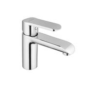 Batería de lavabo de pie de baja altura Siros, acabado cromado