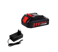Batería de litio recargable de alta capacidad de 21 V compatible con herramientas eléctricas Makita de 18 V y 21 V, llave inalámbrica, sierra, taladro, amoladora, destornillador.(1 Battery 1 Charger)