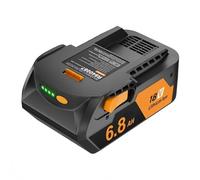 Batería de Repuesto Compatible Con RIDGID 18V Iones de Litio Herramientas Eléctricas Sin Cable Compatible Con AEG 18V R840087 R840085 L1815R L1850R 18Voltios 6.8Ah(1pc)