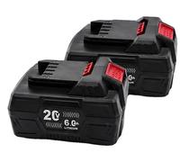 Batería de repuesto, con una capacidad de 6000 mAh, compatible con herramientas Parkside de 20V, 20V 6.0AH - 2 unidades
