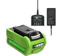 Batería de repuesto, con una capacidad de 8000 mAh, compatible con herramientas de 40V. Incluye 1 batería y 1 cargador