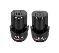 Batería de repuesto de iones de litio de 12 V y 3000 mAh compatible con las baterías de herramientas eléctricas inalámbricas Bosch BAT411, BAT412A, BAT413A y PS20-2.(2ps 3000mAh)