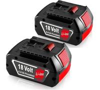 Batería de Repuesto para batería Bosch de 18 V, 6,0 Ah, 6000 mAh, 2 Unidades, Compatible con BAT618 BAT618G BAT609G BAT619 BAT619G BAT610G BAT610 con LED (baterías de Herramientas de 18 V)