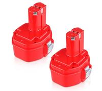Batería de repuesto para Makita 14,4 V, 4800 mAh, Ni-MH, 2 unidades, compatible con PA14 1420 1422 1433 1434 1435 193062-6 193157-5 193158-3 193985-8 10 51D 40 33D 5094D 6280D 8280D JR140D