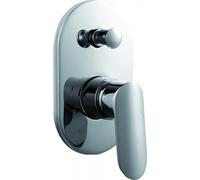 Batería empotrada Appia Cromada con interruptor, de un solo mando, con cartucho cerámico de 35 mm y 8 años de garantía