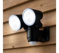 Batería LED Pir Movimiento Sensor Seguridad Pared Luz Exterior Jardín Ajustable
