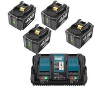 Batería Makita BL1860B, 18V, 90Ah, batería de larga duración, tecnología 4B 1C