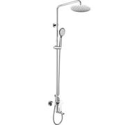 Batería monomando para ducha de la marca Mereo Dita, con plato de ducha redondo y diseño slim, fabricada en acero inoxidable - modelo CBE60101SCD