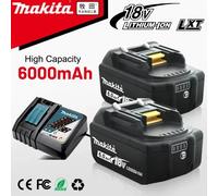Batería original de 6Ah para Makita BL1860 de 18V, herramientas eléctricas de iones de litio, repuesto LXT BL1850 BL1840 para destornillador de 18V con BMS TPCELL 3PCS 6AH
