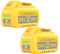 Batería para herramientas eléctricas, con una capacidad de 9000 mAh, voltaje de 20V/60V, pack de 2 unidades