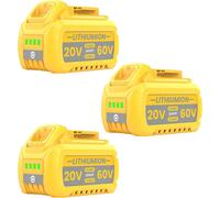 Batería para herramientas eléctricas, con una capacidad de 9000 mAh, voltaje de 20V/60V, pack de 3 unidades