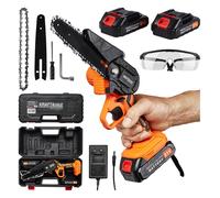 Batería para Motosierra 21V Mini Sierra a Cadena 6 Pulgadas 2x Jardín Madera