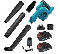 Batería para soplador de hojas Makita, 16000 rpm, inalámbrico, soplador de hojas para jardín, hojas, polvo, con 2 pilas de 3000 mAh