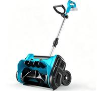Batería quitanieves eléctrica compatible con Makita 18 V sin baterías | quitanieves eléctrico, inalámbrico, cepillo de nieve hasta 30 cm de altura, 1000 W, 8 m de distancia de lanzamiento