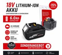 Batería Recargable 100% Original para Makita de 18V y 6.0Ah, Compatible con las Herramientas Eléctricas Makita BL1830 BL1830B BL1840 BL1840B BL1850 BL1850B 3PCS6AHplastic