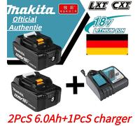 Batería recargable Makita 100% original de 18V y 6.0Ah, para herramientas eléctricas Makita BL1830 BL1830B BL1840 BL1840B BL1850 BL1850B Makita 6AhX1--10C