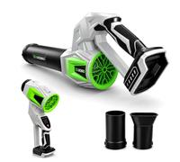 Batería soplador de hojas para Makita 18 V - 535 m³/h 3 marchas inalámbrico | Soplador eléctrico sin escobillas 22000 rpm con pantalla a color, alcance de soplado de 16 m, 3 boquillas para polvo y nieve