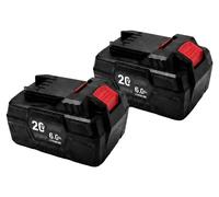 Baterías para herramientas eléctricas, con una capacidad de 6000 mAh, compatibles con herramientas Parkside de 20V, paquete de 2 baterías de 20V y 6.0Ah