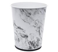 Bath Bliss Cubo de basura de 5 litros, perfecto para baño, dormitorio, oficina, espacio pequeño, 11 pulgadas, acero inoxidable, tamaño, mármol