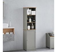 Bath Vida Priano - Armario de Almacenamiento para baño, Armario de pie, Color Gris y Roble