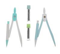 BATHVEVE 4 Juegos de Brújulas para Estudiantes y Profesores, Material Escolar de Oficina Azul Pintura Suave y Clara, Resistente a Deformaciones, Adecuado para Escuela y Oficina