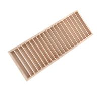 BATHVEVE Caja de Almacenamiento y Resistente para Diademas de Madera Amarilla 20 Compartimentos Desmontables, Diseño Creativo para Organizar Tocados Tocador