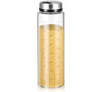 BATHVEVE Frasco Giratorio de Vidrio para Pimienta y Sal, Recipiente de Condimentos de 500ml, Fácil de Usar y Ahorra Espacio para Cocina en Casa y Barbacoas al Aire Libre