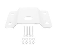 BATHVEVE Soporte de Montaje de Luminaria, Kit de Montaje para Poste de Luz de Hierro Blanco, para Farolas y Farolas Solares, Instalación en Postes de Calle y Proyectos de Alumbrado