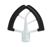 Batidor Borde Silicona 4.5-5QT Tilt-Head Batidor Borde Silicona(Black) | Aluminio con silicona, borde flexible, para ideal para bizcochos y cremas, compatible K45, para fácil limpieza