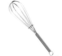 Batidor de mano de acero inoxidable para mini batidor de huevos, batidor de crema, acero inoxidable (20,5 cm)