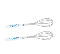 Batidor de Mano Mini de Acero Inoxidable con Mango Cerámico, 2 Piezas