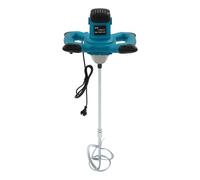 Batidor de mortero con 6 velocidades, 1400 W eléctrico para hormigón hasta 1200 rpm y agitador para hormigón, pintura, pienso, ideal para construcción, artesanía y renovación