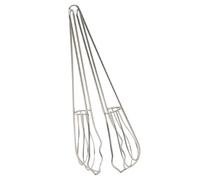 Batidor Manual Multifunción de Acero Inoxidable 304, Ligero y Compacto | Pinza para Huevos y Leche, Acabado Fino Plateado, Mango Ergonómico, Uso Cómodo en Cocina