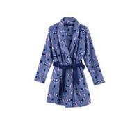 Batín Infantil de Stitch - Color Azul - Talla 8 Años - Bata Larga Fabricada con Poliéster Coral Fleece 100% - Incluye Cinturón para Atar - Producto Original Diseñado en España