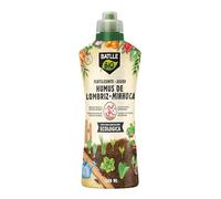 BATLLEBIO Fertilizante Humus de Lombriz Líquido 1250 ml - Enmienda Orgánica 100% Natural - Mejora Materia Orgánica y Actividad Microbiana - Apto Agricultura Ecológica