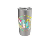 Batman 80's DC Comics Logo Vaso térmico de acero inoxidable de doble pared