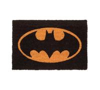 Batman Logo Doormat made of coconut fiber with a non-slip PVC base, perfect for home entrances and outdoor use, ensuring durability and style for your space.