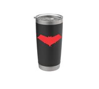 Batman Red Hood Logo Vaso térmico de acero inoxidable de doble pared