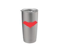 Batman Red Hood Logo Vaso térmico de acero inoxidable de doble pared