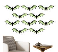 Bats Halloween Decoration | Bat Stickers | Decal Halloweeen Party Decorations DIY Supplies | Acrylic Ornament for Wall, Window, Partys, Room Decor 5,91 x 2,48 x 0,2 pulgadas