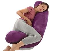 BATTOP Almohadas de Embarazo para Dormir, Almohada Corporal de Maternidad imprescindible para el Embarazo con Funda Lavable refrescante, Regalos para Nuevas mamás para Mujeres, Soporte para Espalda,