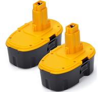 BATWAYPRO Batería de repuesto mejorada de 18 V para herramientas Dewalt de 18 V XRP, batería Ni-MH de 5.0 Ah, paquete de 2 unidades compatible con herramientas eléctricas y cargadores DC9096, DC9071