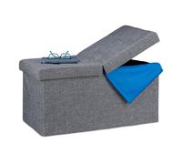 Baul almacenamiento puff plegable acolchado baúl organizador taburete plegable