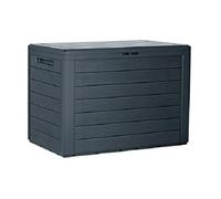 Baul de jardin 190 litros prosperplast woodebox de plastico en color a