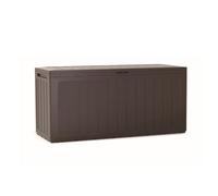 Baul de jardin 280 litros prosperplast boardebox de plastico en color ocre oscuro 116 x 43,3 x 55 cm 116 cm