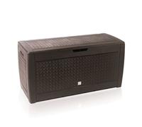Baul de jardin 310 litros boxe matuba en color chocolate 119 x 48 x 60 cm