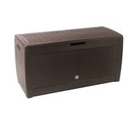 Baul de jardin 310 litros boxe rato en color chocolate 119 x 48 x 60 cm