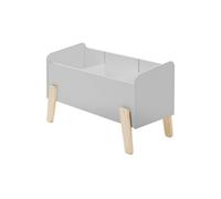 Baúl de juguetes vipack kiddy - gris cool