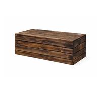 Baúl de Madera Envejecida con Estilo Japonés - Espacio de Almacenamiento y Asiento - VidaHuerto - ENVIO GRATIS | Takura 60x30x30cm