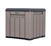 Baúl exterior ultrarresistente gris c/tapa desmontable lifetime 50.8 cm